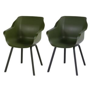 Sada 2 zelených zahradních židlí Hartman Sophie