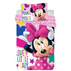 Jerry Fabrics Disney povlečení do postýlky Minnie baby 100x135, 40x60 cm