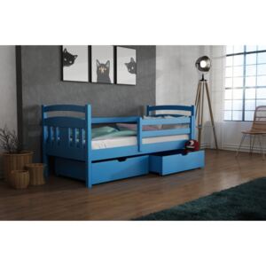 Dětská postel 80x180 KUKI - modrá
