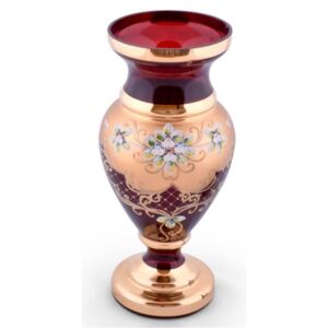 Bohemia Glass Váza Srdcovka - Červená