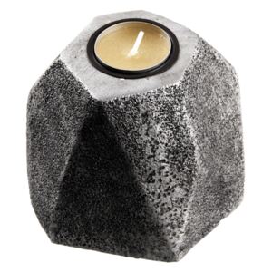 Svícen TAPER - ve tvaru kamene na čajovou svíci