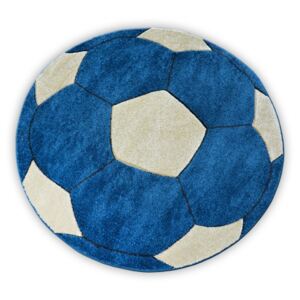 Dětský koberec Happy míč modrý - 80 cm kruh