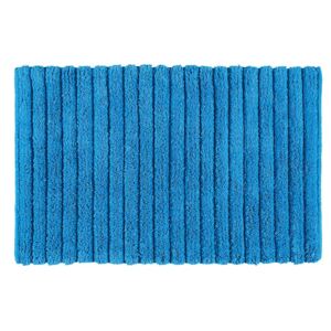 Aqualine BOMBAY koupelnová předložka, 50x80 cm, 100% bavlna, protiskluz, modrá