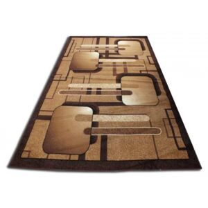 Kusový koberec PP Kubus hnědý 80x150, Velikosti 80x150cm