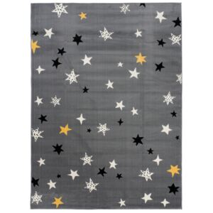 Dětský kusový koberec PP Hvězdičky šedý 120x170, Velikosti 120x170cm