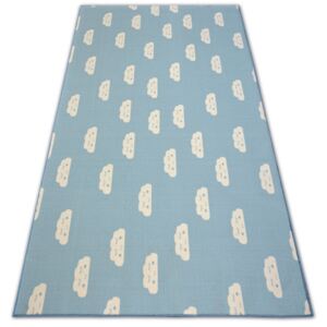 Dětský protiskluzový koberec CLOUDS nebeský - 100x100 cm