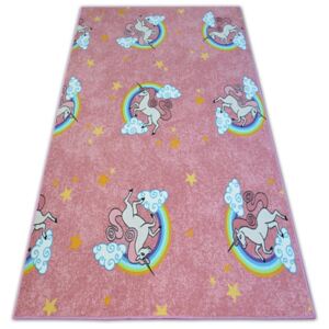 Dětský koberec UNICORN JEDNOROŽEC růžový - 100x150 cm