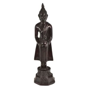 Narozeninový Buddha, středa, pryskyřice, tmavě hnědý, 30cm