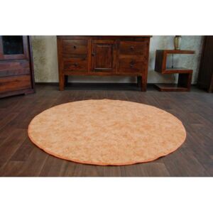 Koberec kruh SERENADE oranžový - 100 cm kruh