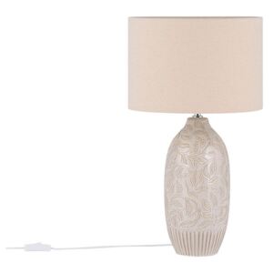 Keramická stolní lampa béžová SALZA