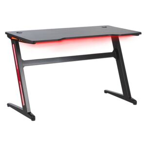 Herní stůl RGB LED 120 x 60 cm černý DARFUR