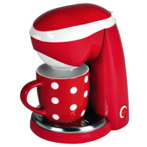 Kávovar KALORIK CM 1015 RWD, 400W, keramický hrnek, červený s bílými puntíky
