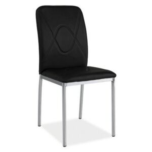 Jídelní židle H-623 (černá) (Moderní jídelní židle v kombinaci kovu a)