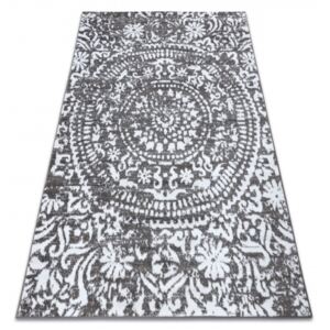 Kusový koberec RETRO HE183 šedý / krémový Rozměr: 120x170 cm