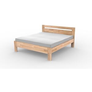Masivní postel ANGELIKA - Solwo Design Dřevo a odstín oleje: BUK Cink - Olej odstín BO102, Rozměr spací plochy: 140x200