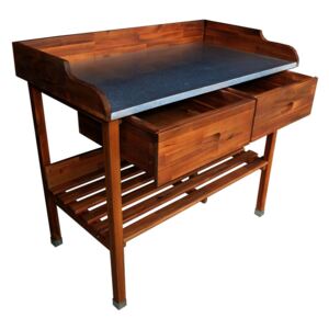 Dřevěný grilovací stolek Alan, 100 x 55 x 90 cm