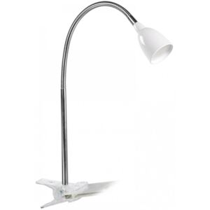 Solight LED stolní lampička, 2,5W, clip bílá