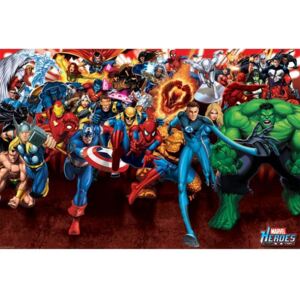 Plakát Marvel Comics: Heroes - Attack (61 x 91,5 cm)