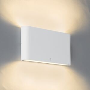 Nástěnná lampa bílá 17,5 cm vč. LED IP65 - Batt