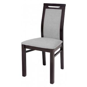 BRW židle JULIA wenge/Soro 90 grey (TX023/M8023G)