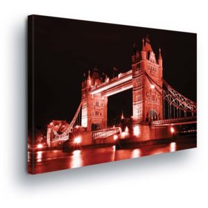 Obraz na plátně - Noční Tower Bridge II 100x75 cm