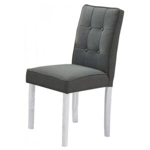 Casarredo Jídelní čalouněná židle MALTES šedá/bílá
