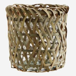 Bambusový obal na květináč Bamboo & Glass