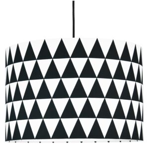 YoungDeco Textilní závěsná lampa Triangle - černá Varianta: None
