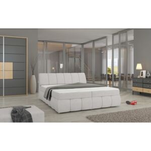 Manželská postel PAOLO BOXSPRINGS 180x200 (orinoco 21) (Moderní vysoká)