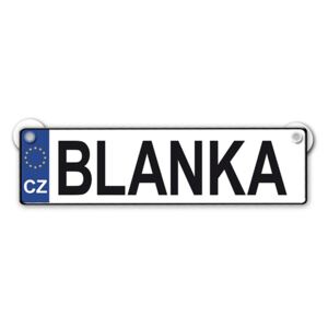 Originální SPZ cedulka se jménem BLANKA