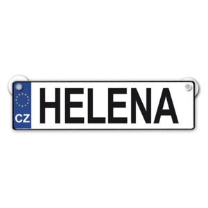 Originální SPZ cedulka se jménem HELENA