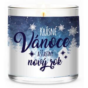 VNC svíčky Dárková vánoční svíčka Krásné Vánoce a šťastný nový rok