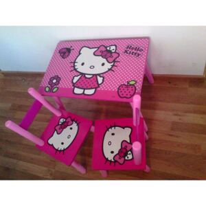 Dětský stolek a 2 židličky Hello Kitty