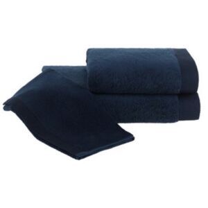 Dárková sada ručníků a osušek MICRO COTTON Tmavě modrá, 500 gr / m², Česaná prémiová bavlna 100% MICRO