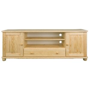 RV128 dřevěný televizní stolek masiv borovice Drewmax (Kvalitní nábytek z borovicového masivu)