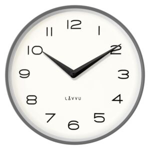 Šedé kovové minimalistické hodiny LAVVU LIVING LCT1215