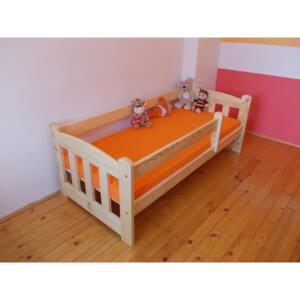 SKLADEM Dětská postel se zábranou JENÍK (70x160) + ROŠT
