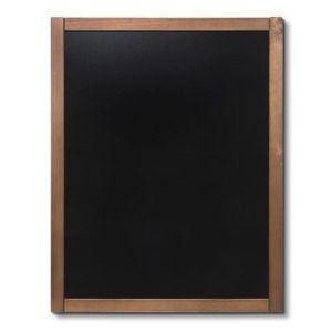 Křídová tabule Classic, teak, 70 x 90 cm