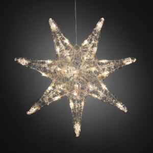 Exihand Hvězda 7-mi cípá 6110-103, 32 LED teplá bílá, průměr 45 cm 6110103