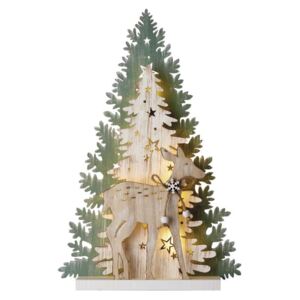 EMOS Lighting LED vánoční stromek, 23cm, 2× AA, vnitřní, teplá bílá, čas. 1534228200