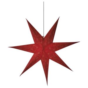 EMOS Lighting LED vánoční hvězda papírová červená, 75cm 1534224900