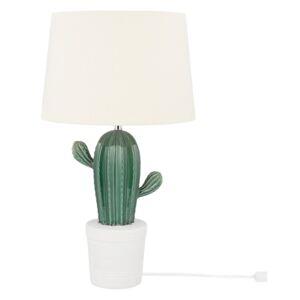 Stolní lampa zelená / bílá 62 cm CACTUS