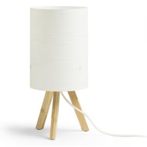 RENDL RUMBA stolní bílé PVC/dřevo 230V E14 11W R13286