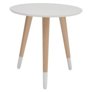 LAWA 014 konferenční stolek, bílá/buk přírodní