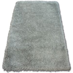 Kusový koberec LOVE SHAGGY stříbrnošedý 60x110