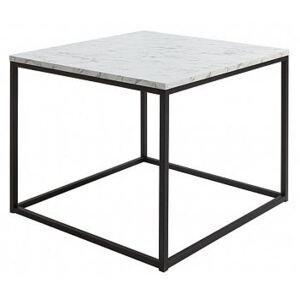 AROZ konferenční stolek LAW/69, mramor carrara bílý/černá