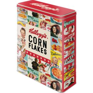 Nostalgic Art Plechová dóza XL - Kellogg's Corn Flakes (Collage) 19x26x8 cm