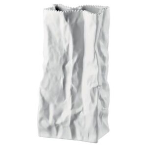 Rosenthal Váza Bag Do not litter 22 cm bílá matná