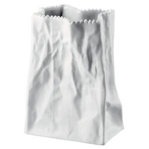 Rosenthal Váza Bag Do not litter 14 cm bílá matná