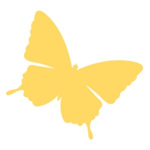 Nálepka na zeď pro děti Žlutý motýlek 10x10cm NK4242A_1HP